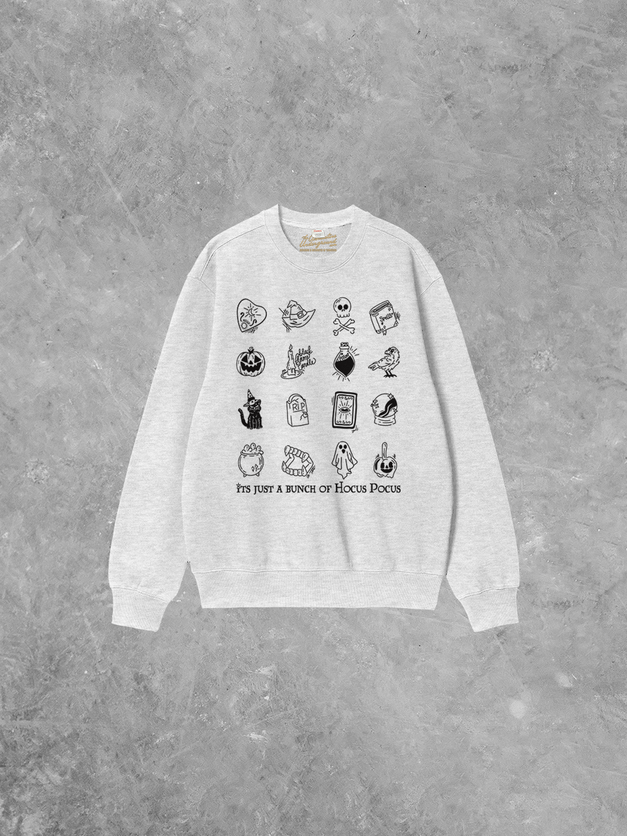 Underground Original Design: Bunch of Hocus Pocus Boxy Cotton Sweatshirt