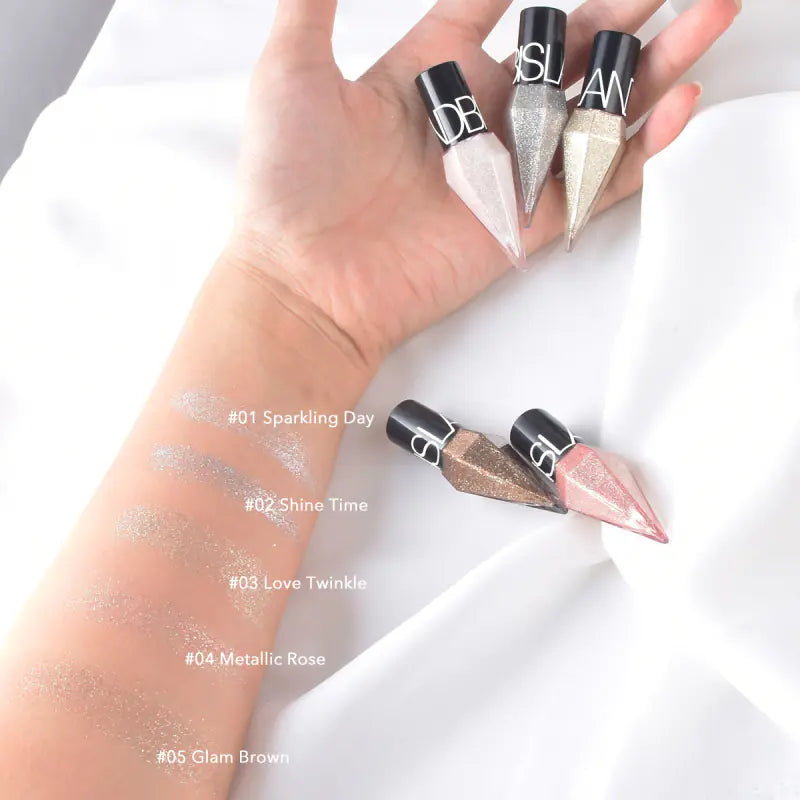 Metallic Shiny Liquid Eyeliner with Glitter Sequins