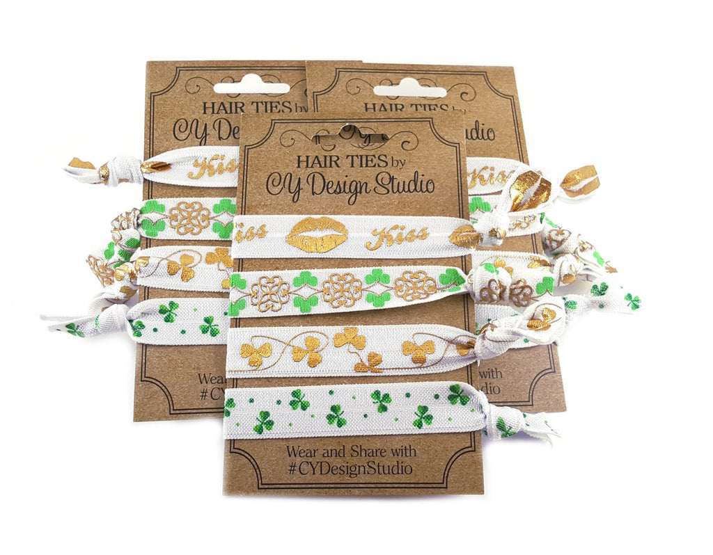 St. Patrick's Day Hair Ties Set