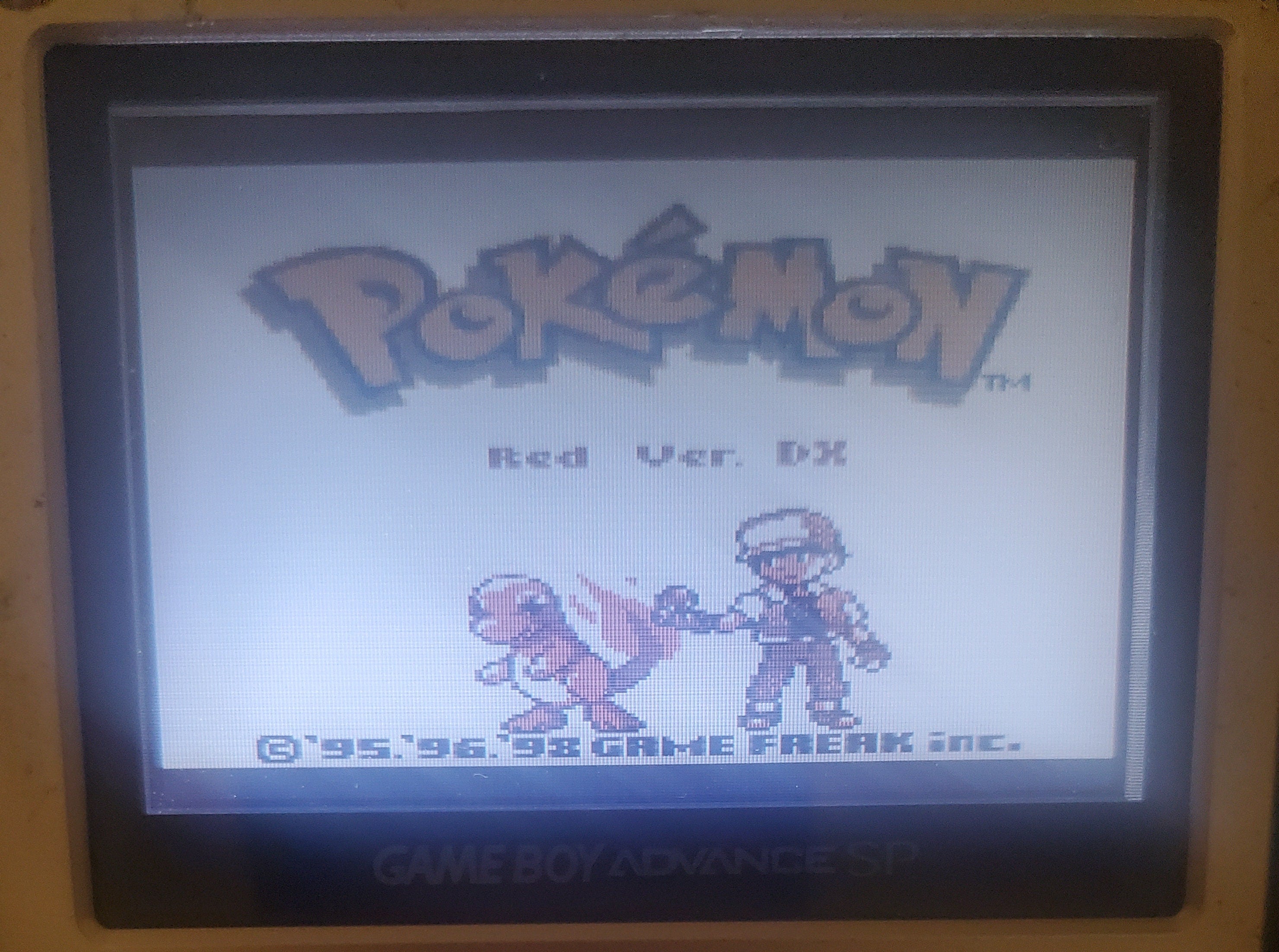 Pokemon Red DX GBC Video Game Cartridge Gameboy Color ROM Hack