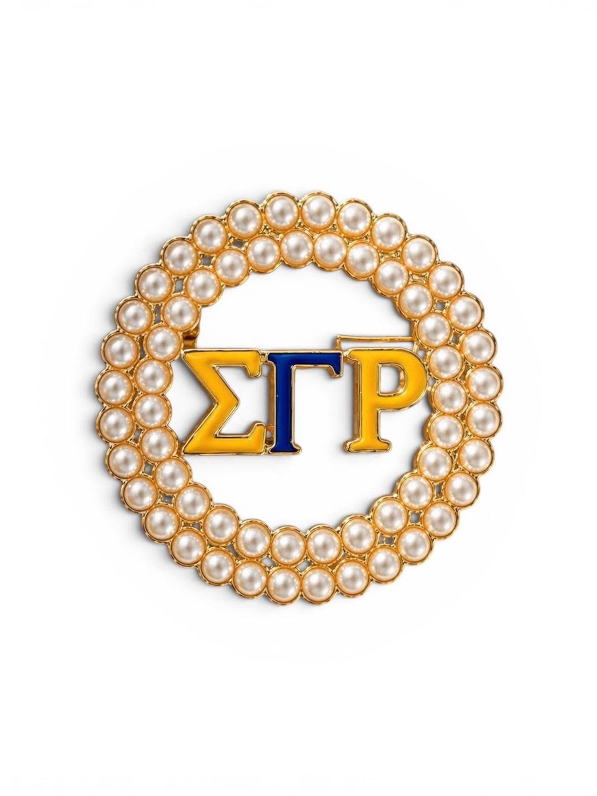 Sigma Gamma Rho Pearl Brooch Pin