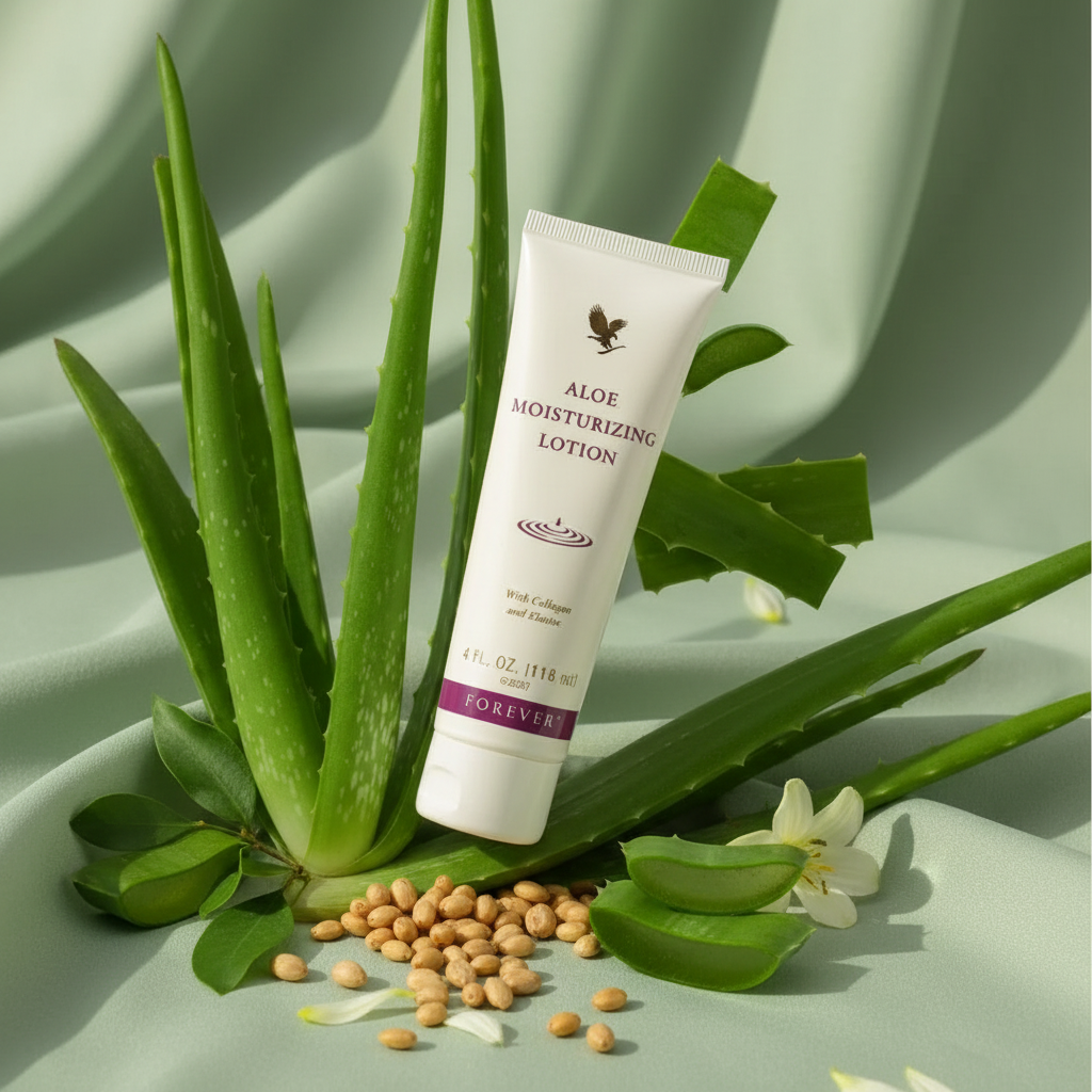 Forever Aloe Moisturizing Lotion - Natural Hydrating Body & Face Cream