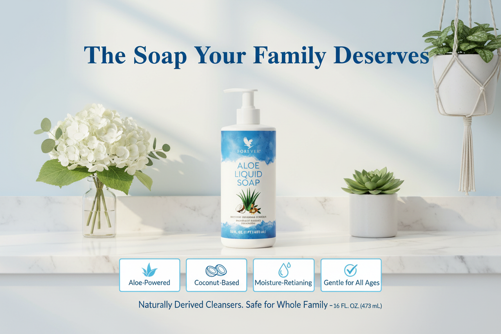Forever Aloe Liquid Soap Moisture Retaining Natural Hand & Body Wash
