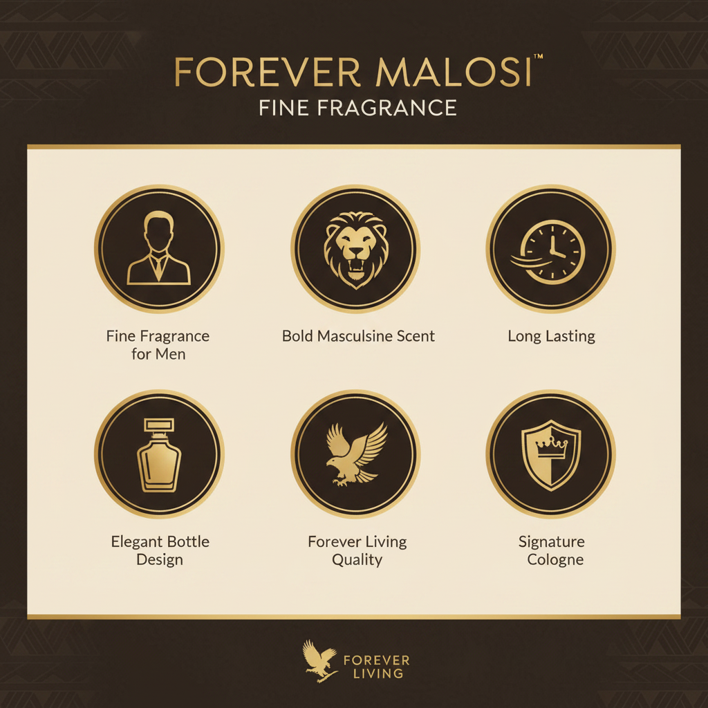 Forever Malosi™ Fine Fragrance, a distinctive, sophisticated scent crafted and blended exclusively for Forever.