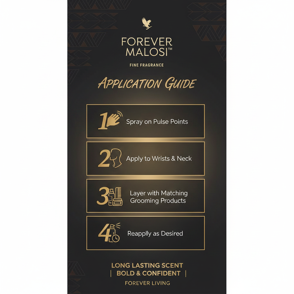 Forever Malosi™ Fine Fragrance, a distinctive, sophisticated scent crafted and blended exclusively for Forever.