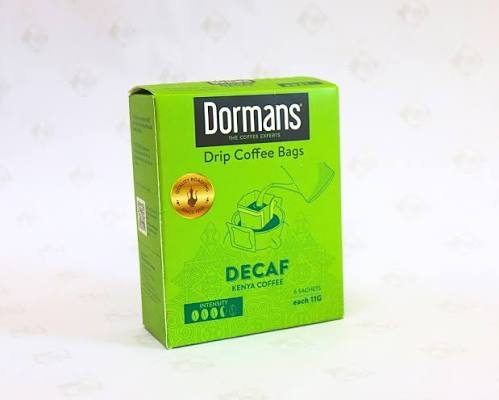 Dormans Decaf Drip Coffee Bags - 6 Sachets x 11g box | 66g net weight