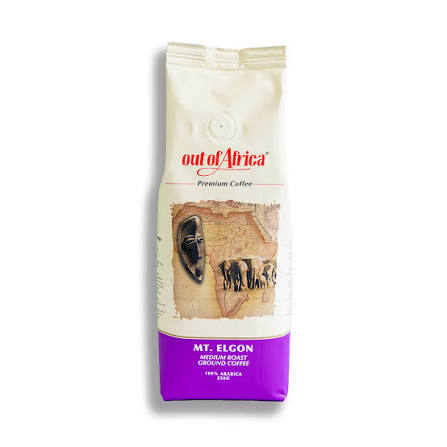 Out of Africa Mt. Elgon Medium Roast Ground Coffee, 500 g (17.64 oz)