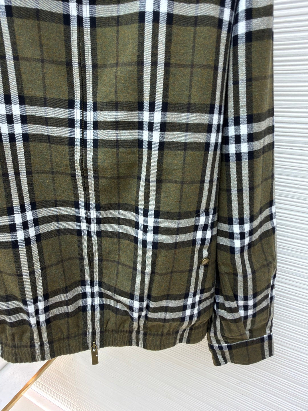 Burberry Check Cashmere Lapel Jacket