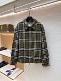 Burberry Check Cashmere Lapel Jacket