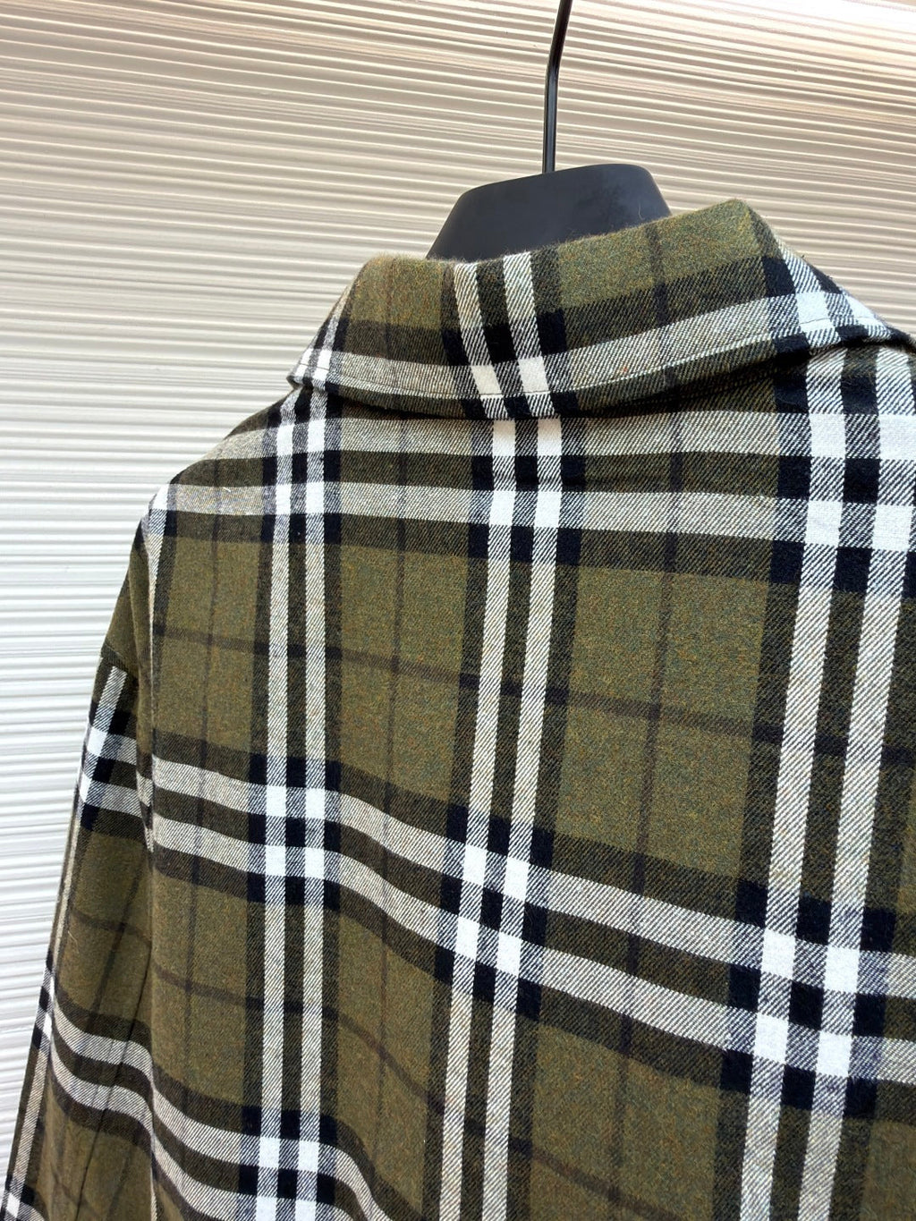 Burberry Check Cashmere Lapel Jacket
