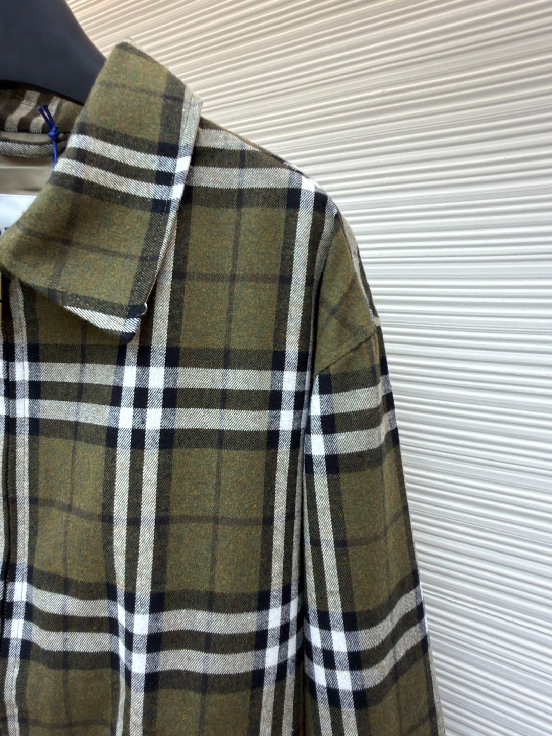 Burberry Check Cashmere Lapel Jacket
