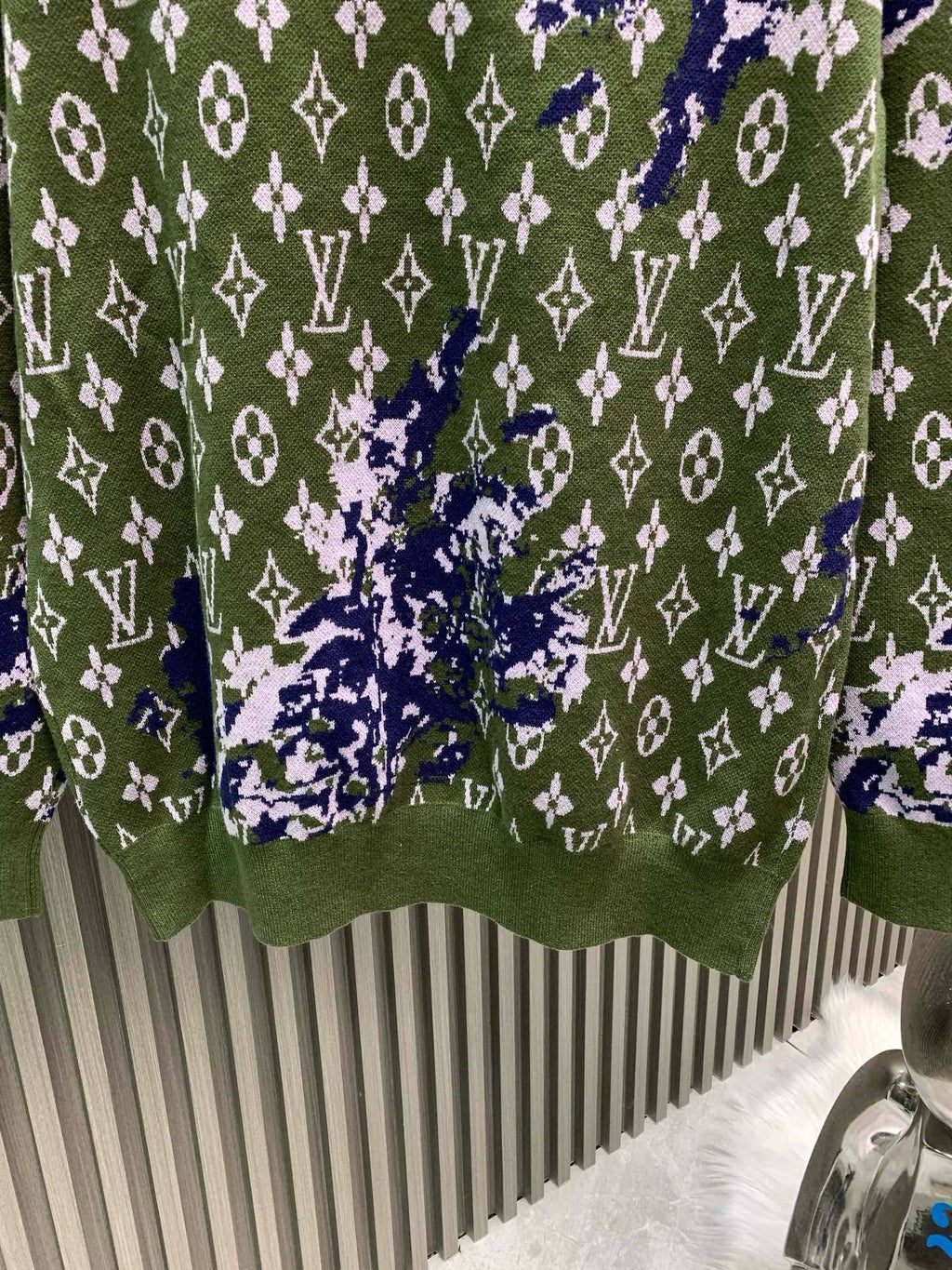 LV Pullover Long Sleeve Polo Knit Shirt