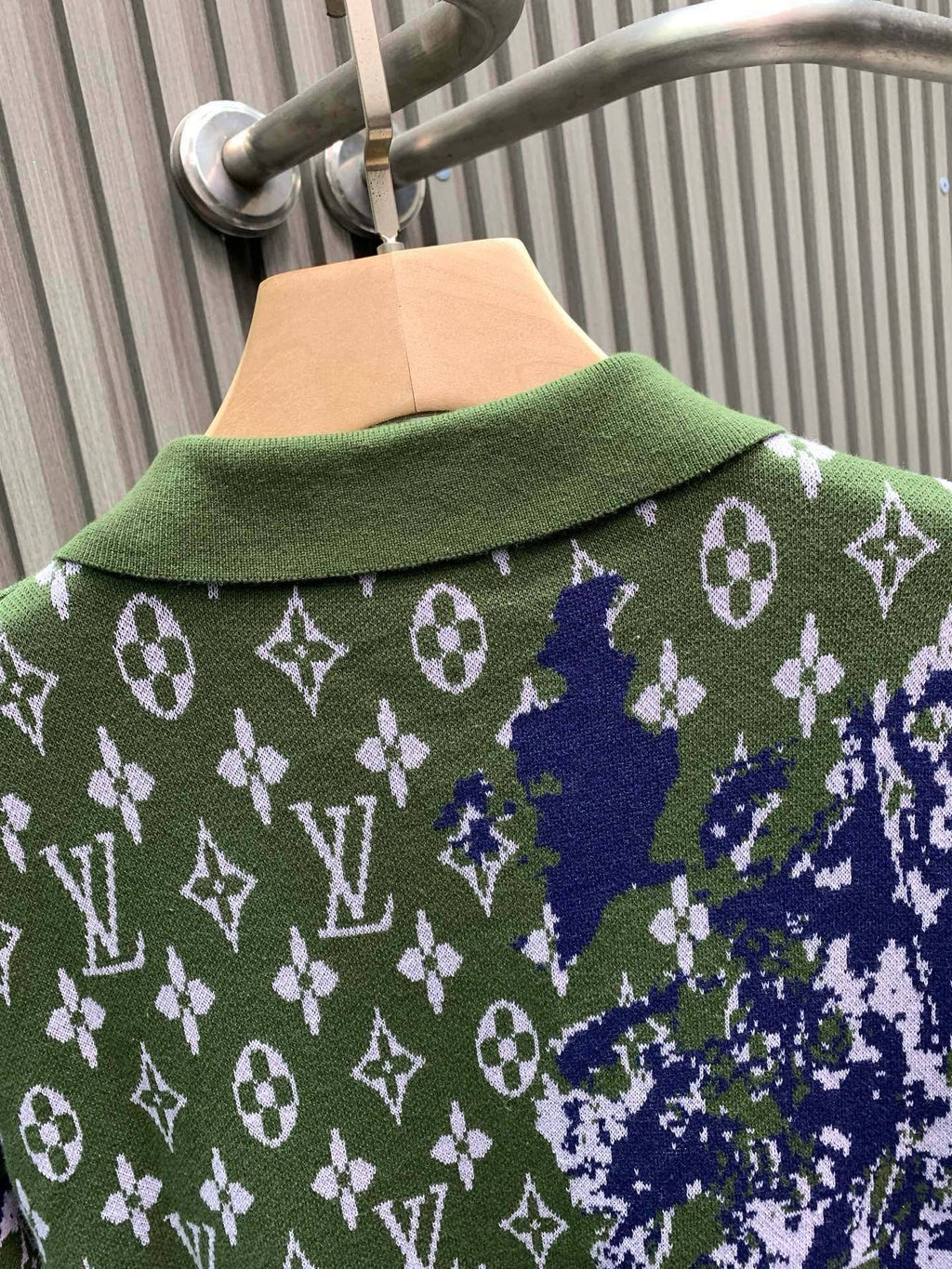 LV Pullover Long Sleeve Polo Knit Shirt