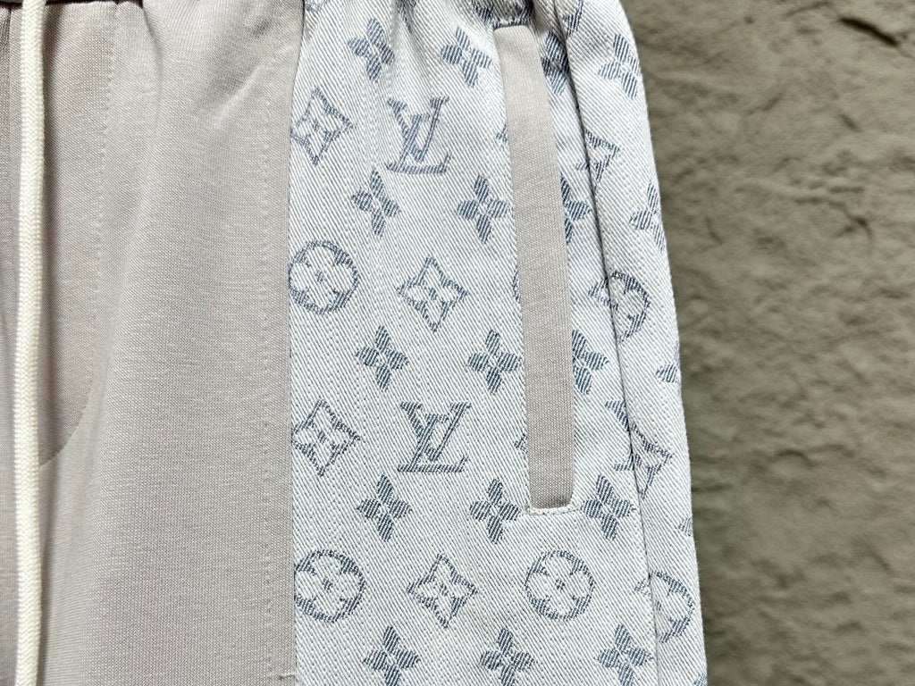 LV Patchwork Monogram Casual Trousers