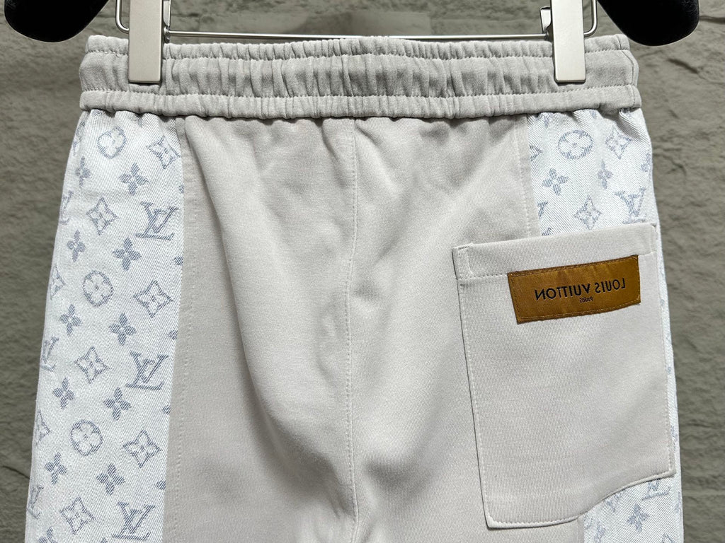 LV Patchwork Monogram Casual Trousers