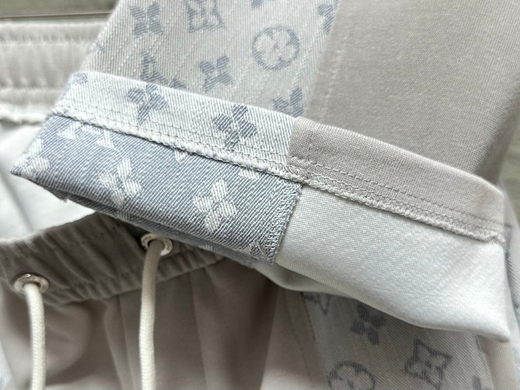 LV Patchwork Monogram Casual Trousers