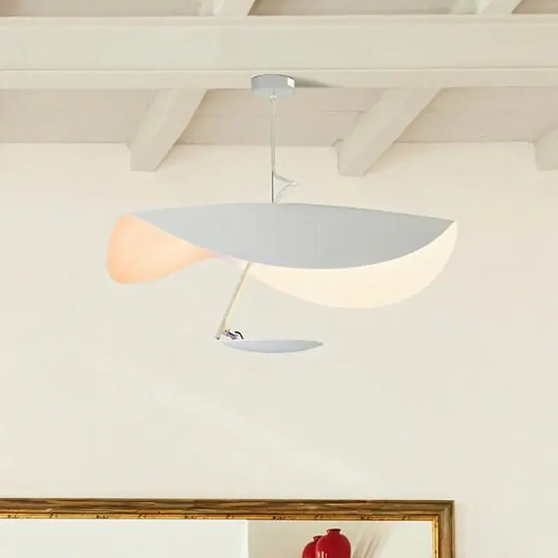 Industrial black & gold lotus leaf pendant light dining room