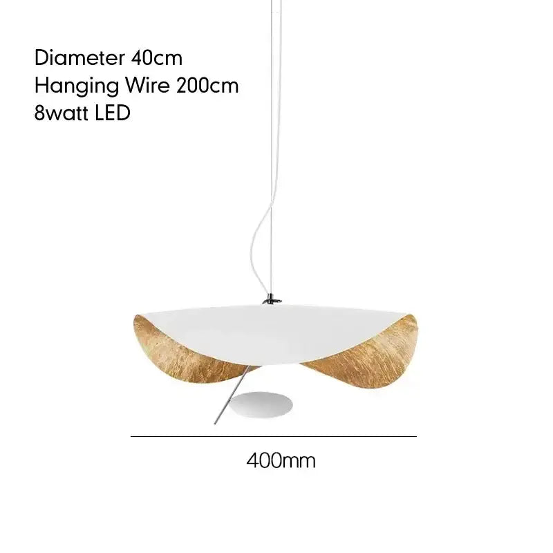 Industrial black & gold lotus leaf pendant light dining room