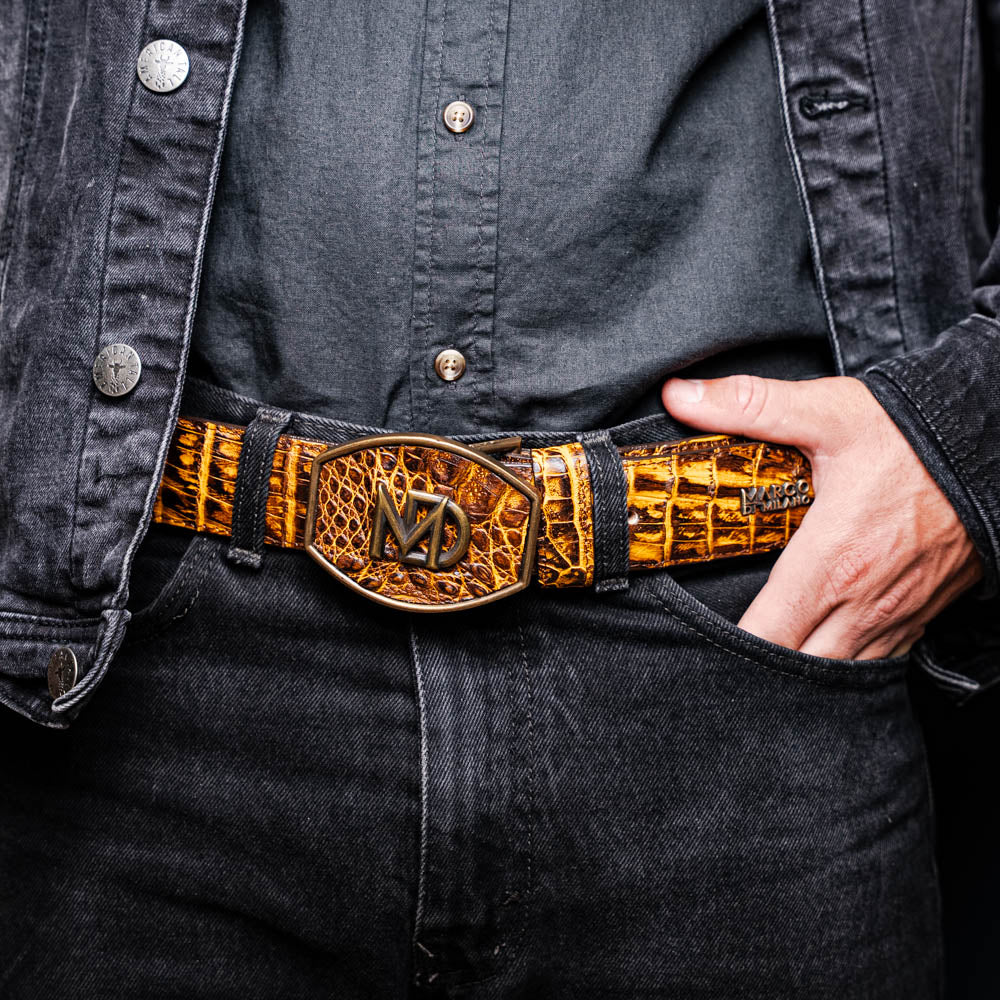 Iowa Belt Mustard Brown