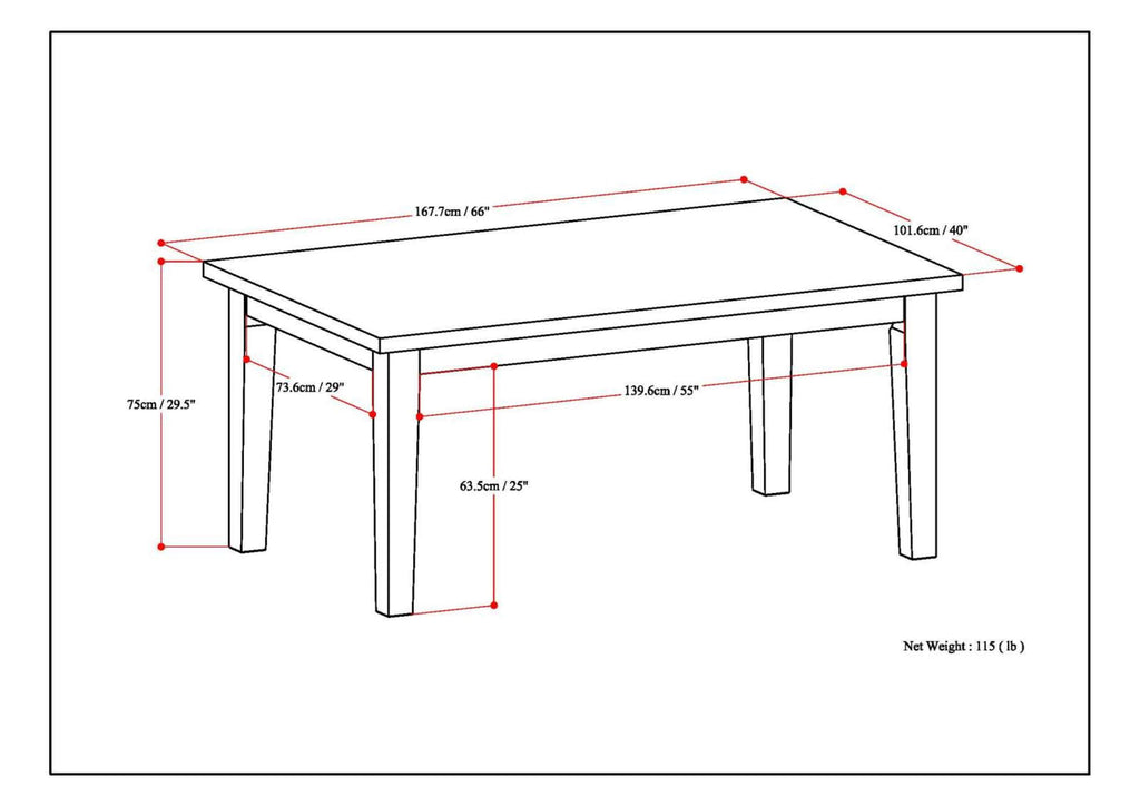 Eastwood Dining Table in Java