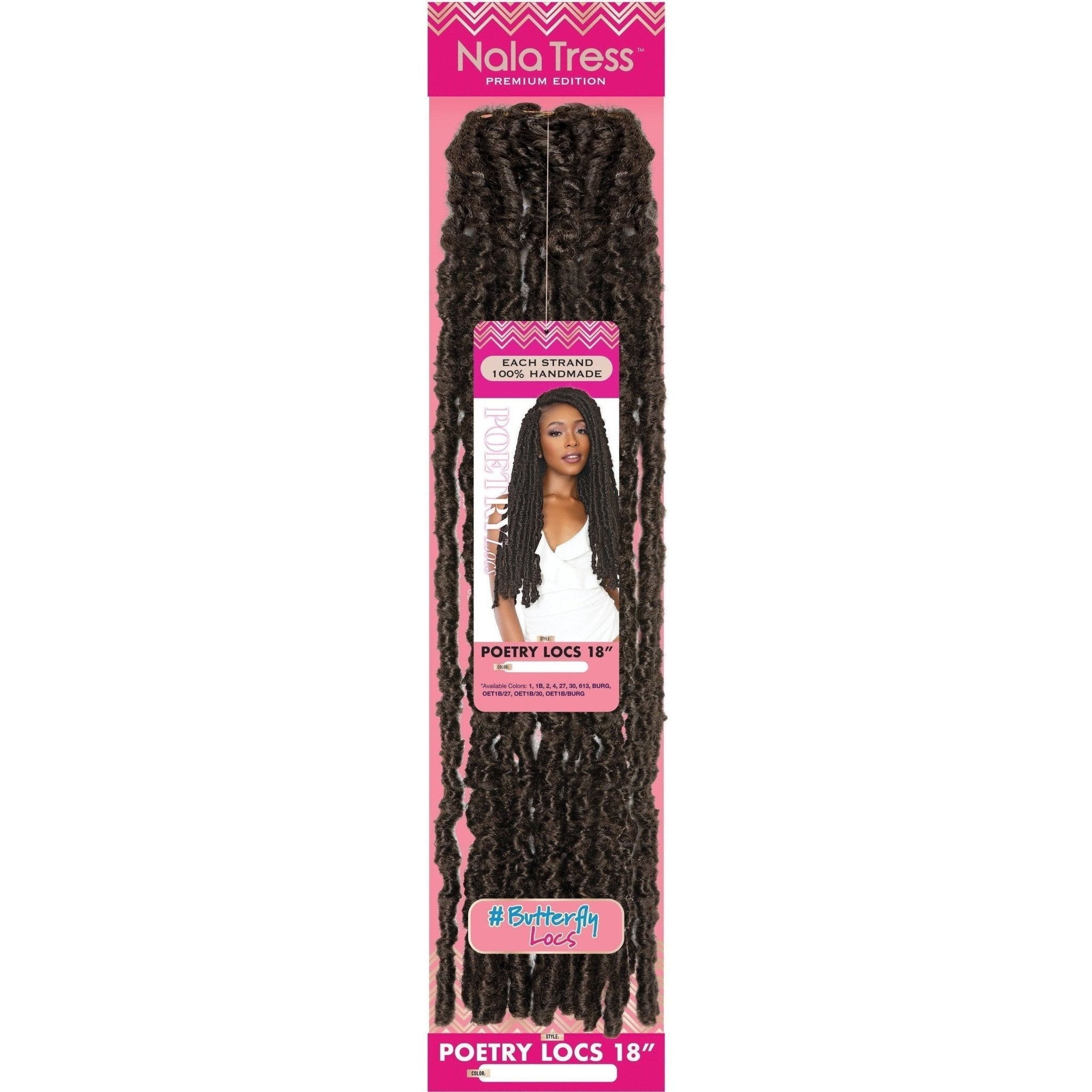 Janet Collection Nala Tress Poetry Locs 18" Hair Extensions - Choose Color