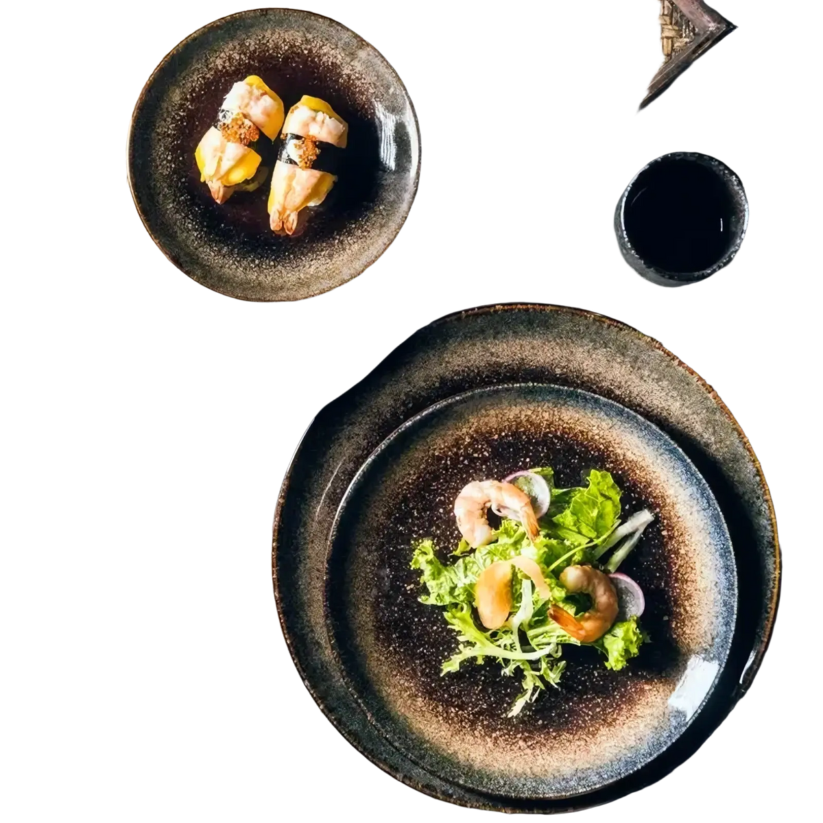 Japanese Ceramic Dinner Plate Rustic Tableware