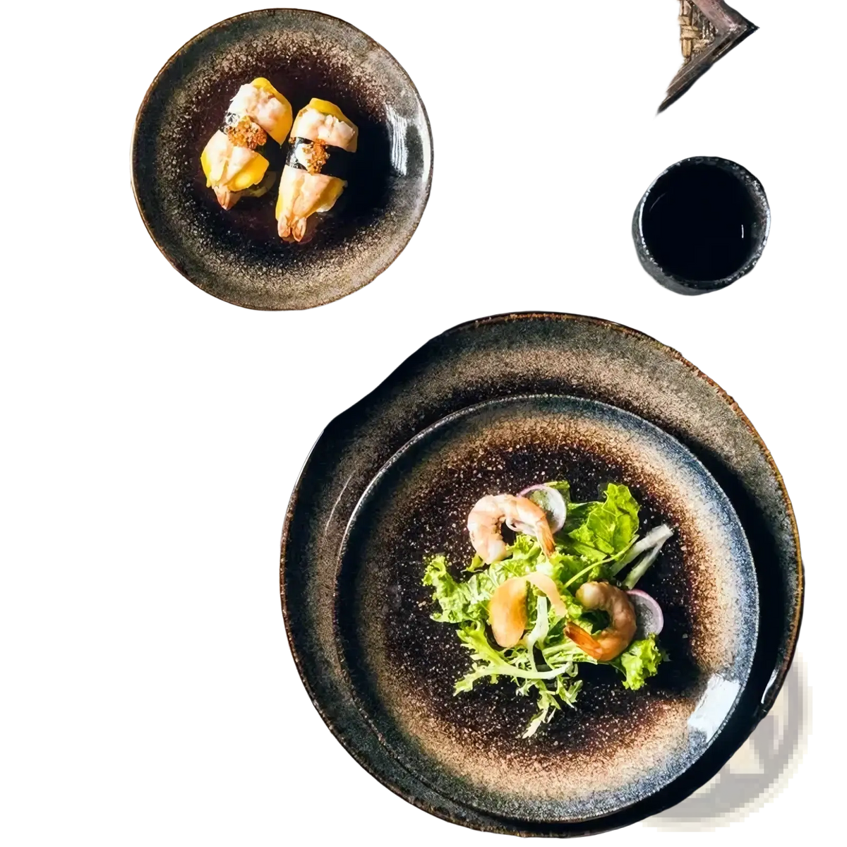 Japanese Ceramic Dinner Plate Rustic Tableware