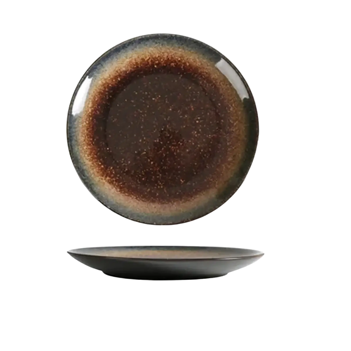 Japanese Ceramic Dinner Plate Rustic Tableware