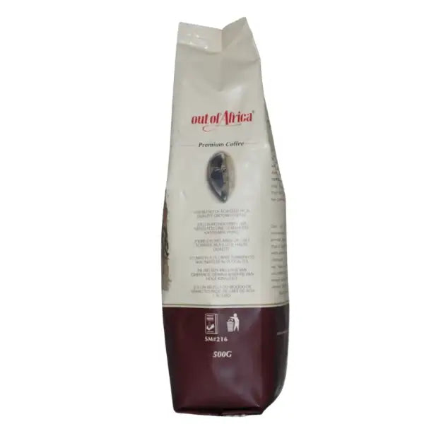 Kenyan dark roast ground coffee 250g from Out of Africa, pre-ground coffee with bold robust character, rich aroma, full body, and a smooth balanced aftertaste. Mt. Kenya Dark Roast Ground Coffee- 250g - World Safari Shops
