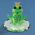 "Kiss Me" Frog Glass Figurine