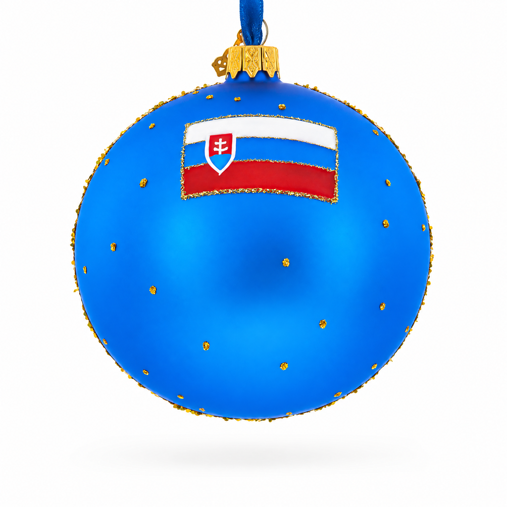 Old Town in Bratislava, Slovakia Glass Ball Christmas Ornament 4 Inches