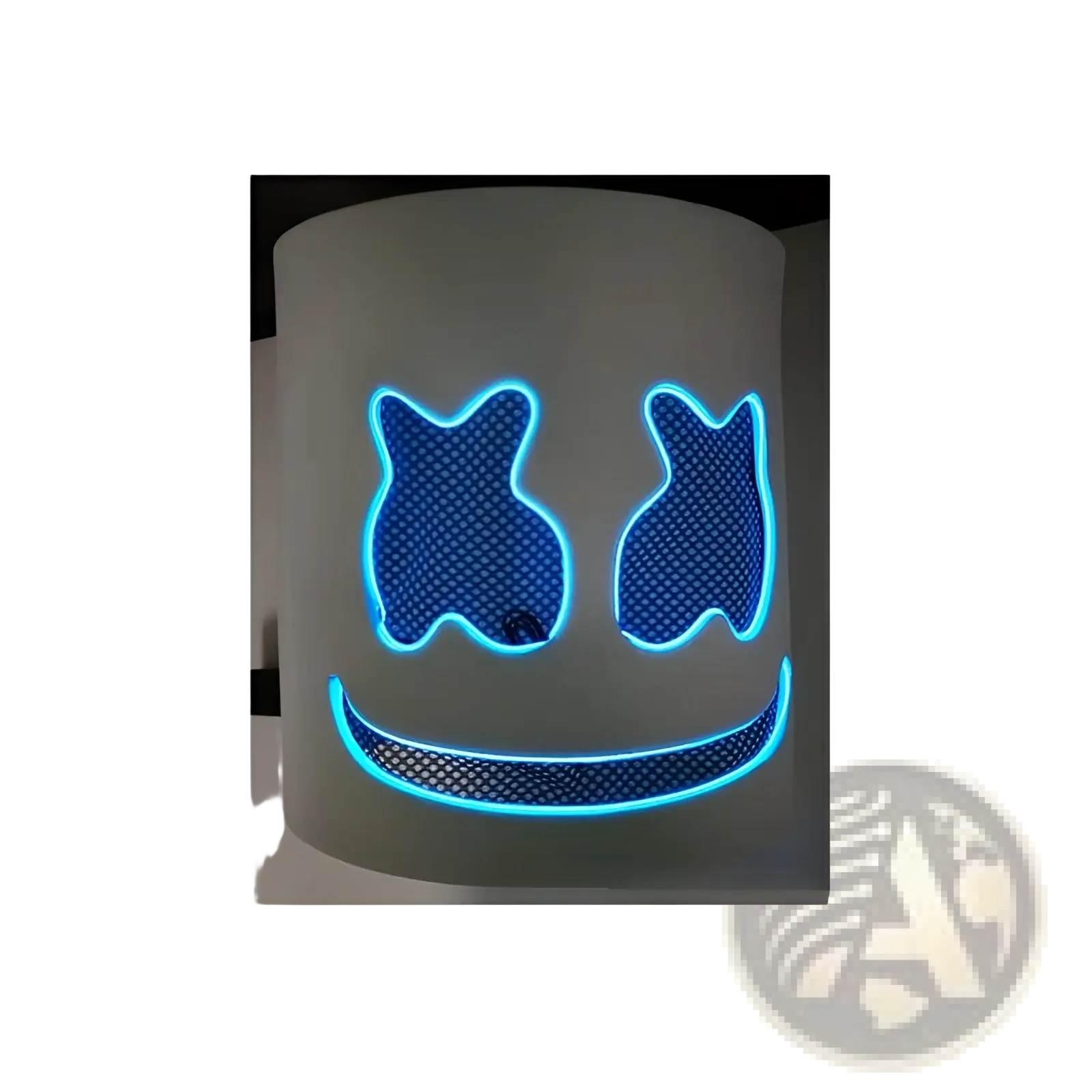 Led Marshmello Mask Glowing Neon Helmet for Kids