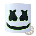 Led Marshmello Mask Glowing Neon Helmet for Kids