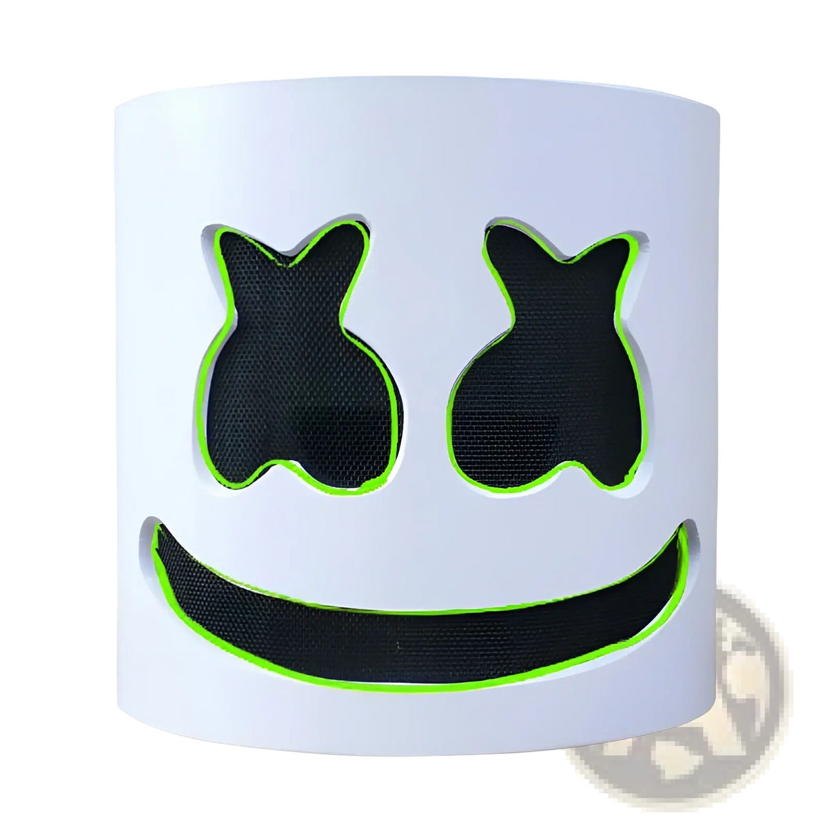 Led Marshmello Mask Glowing Neon Helmet for Kids