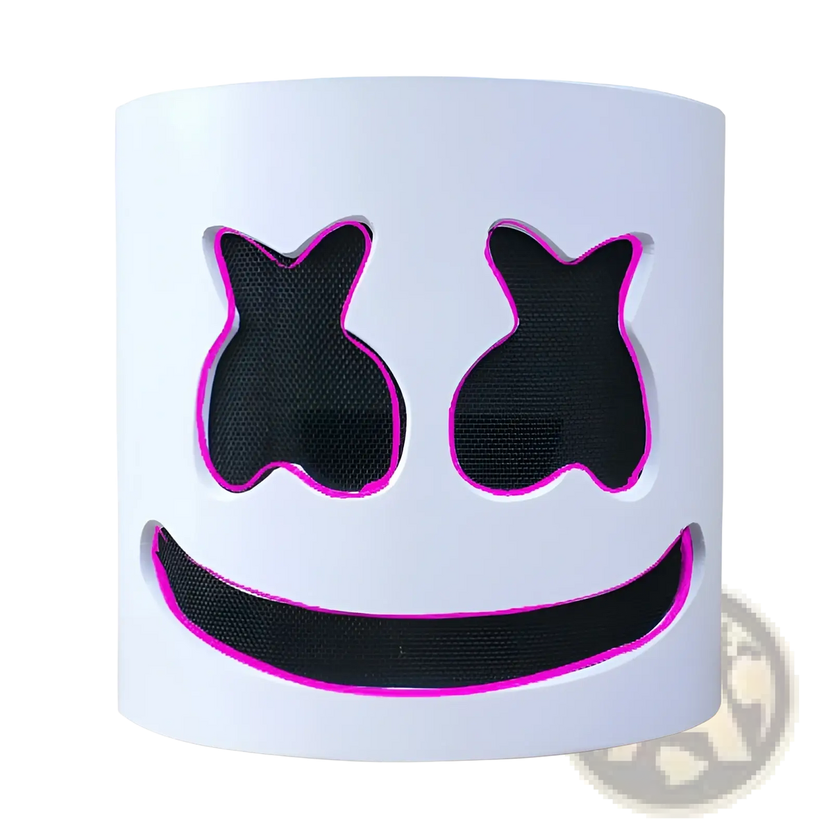 Led Marshmello Mask Glowing Neon Helmet for Kids