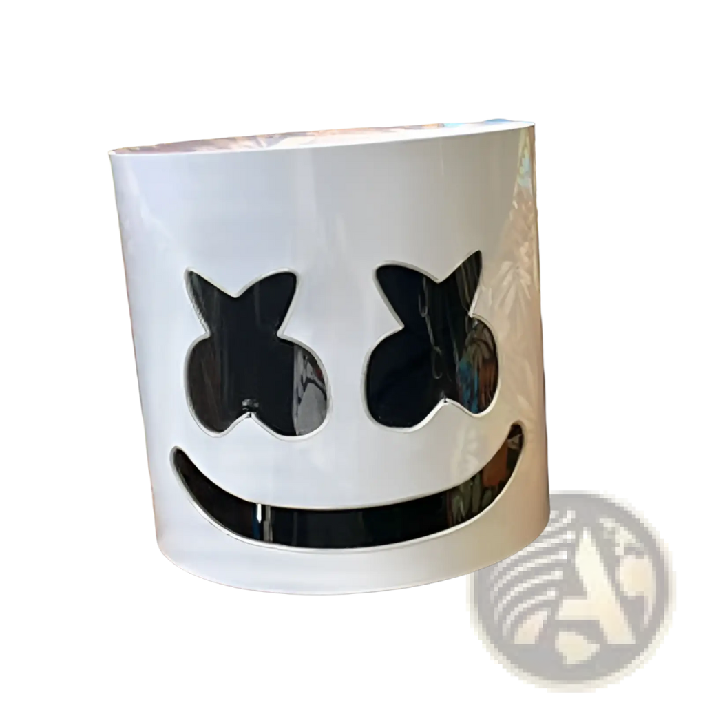 Led Marshmello Mask Glowing Neon Helmet for Kids