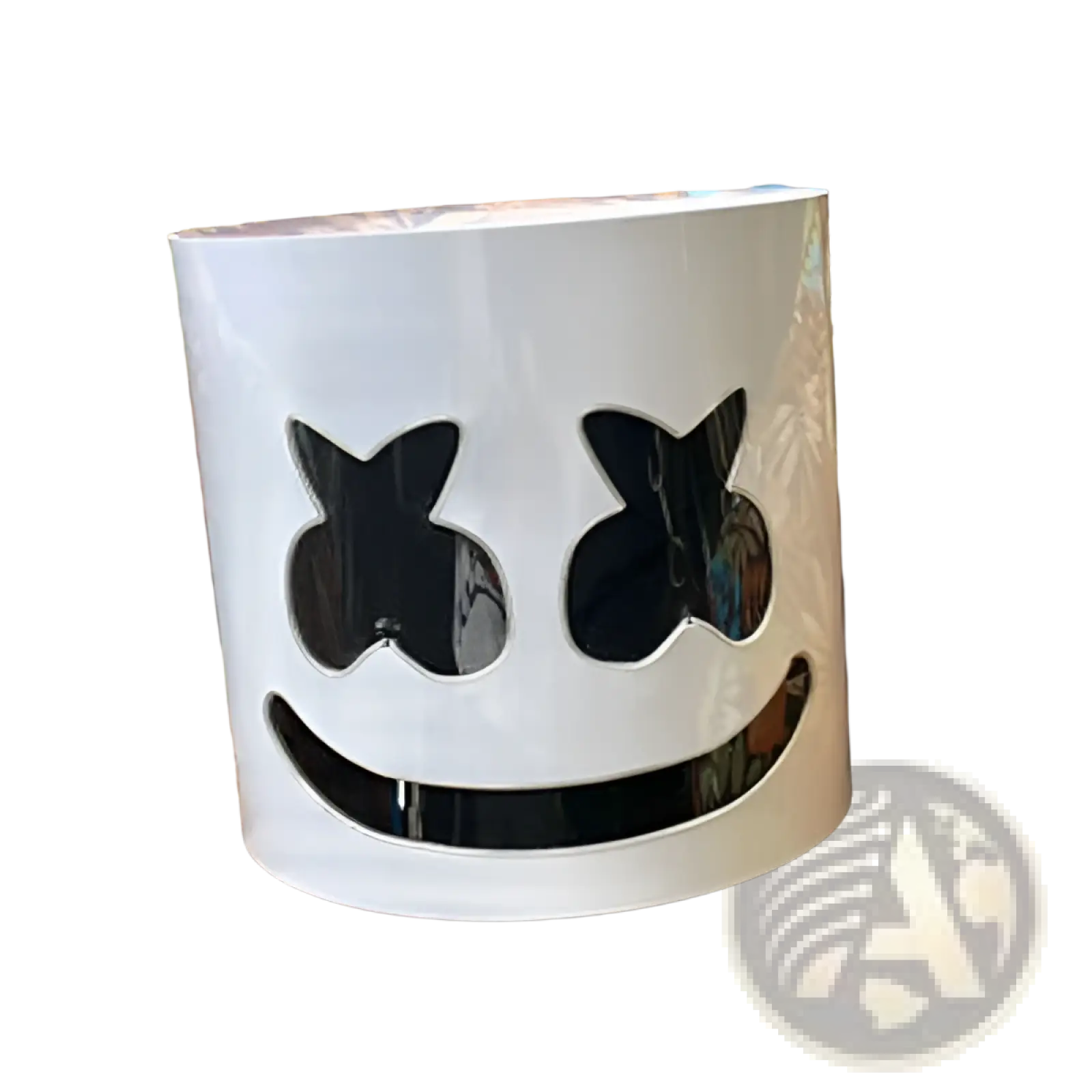 Led Marshmello Mask Glowing Neon Helmet for Kids