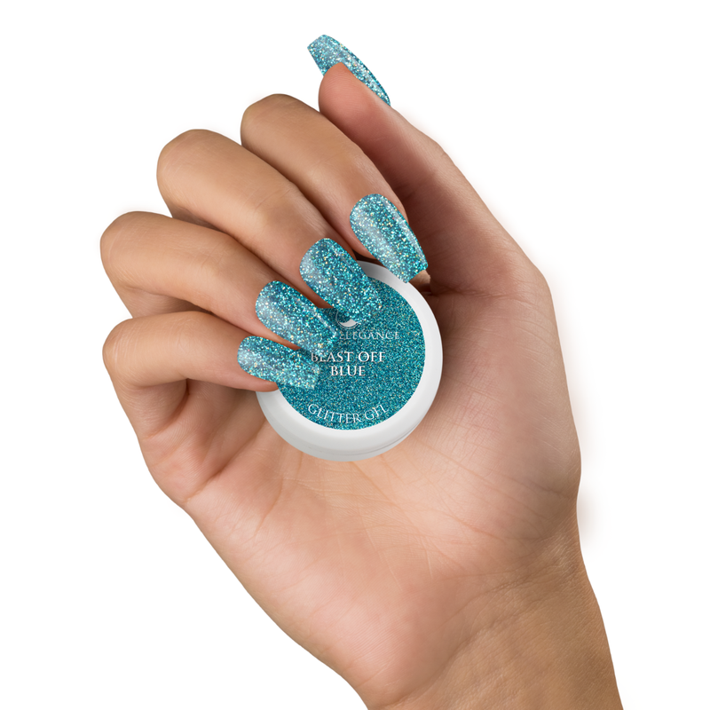 Light Elegance Glitter Gel - Blast Off Blue