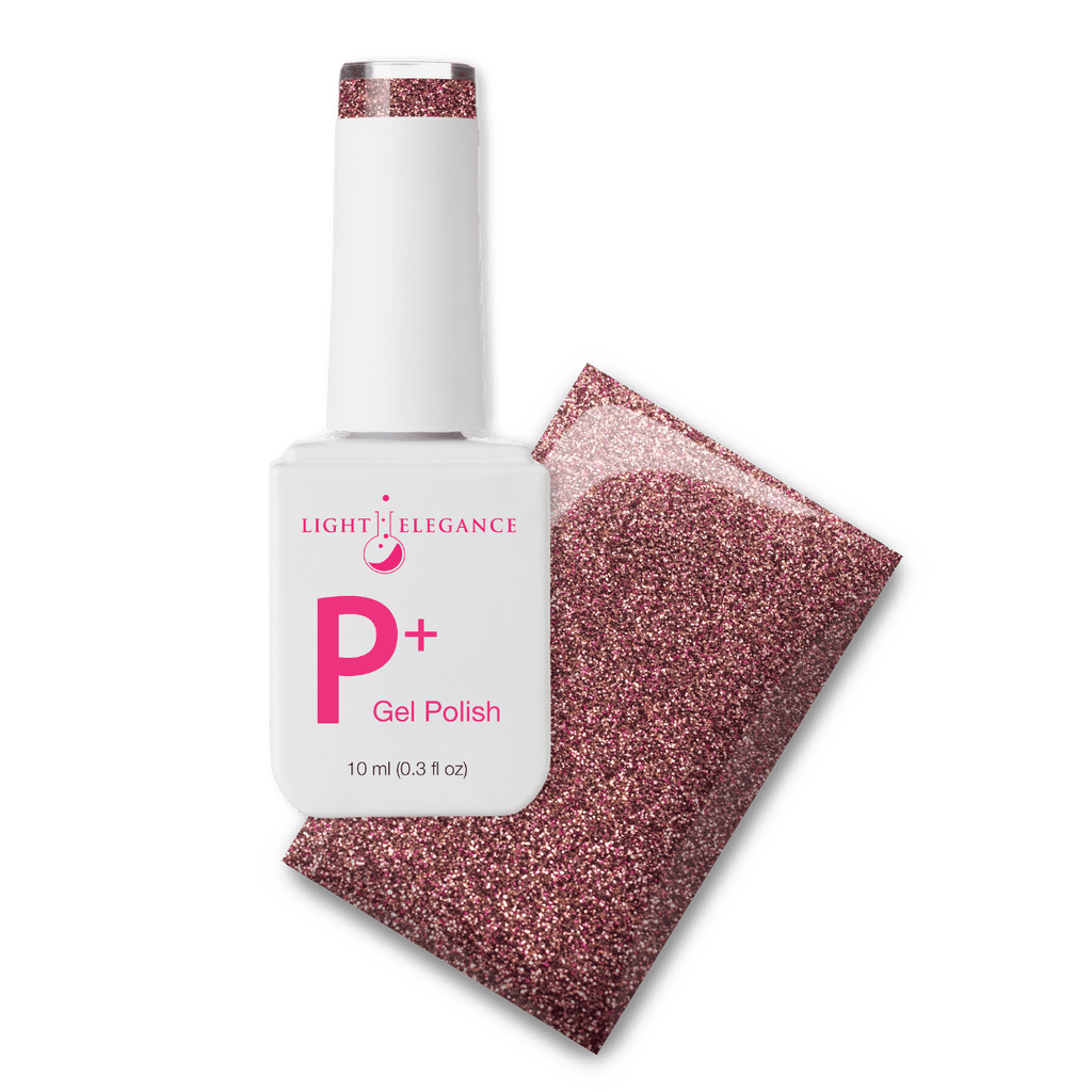 Light Elegance P+ Soak-Off Glitter Gel Polish - Anxiously Awaiting