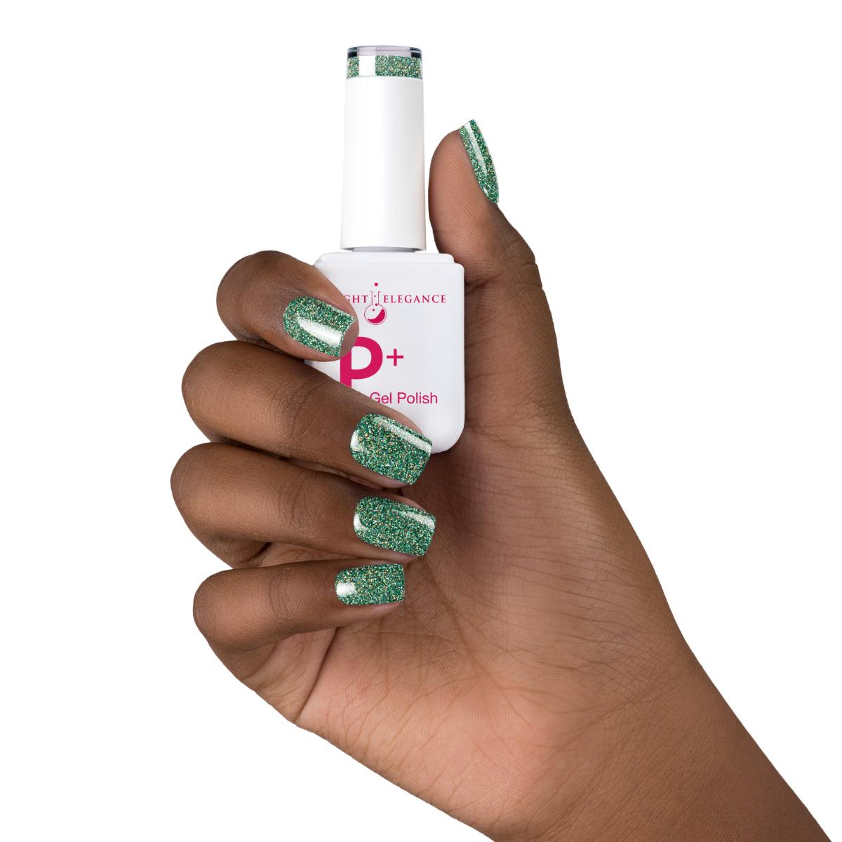 Light Elegance P+ Soak-Off Glitter Gel Polish - Bravo!