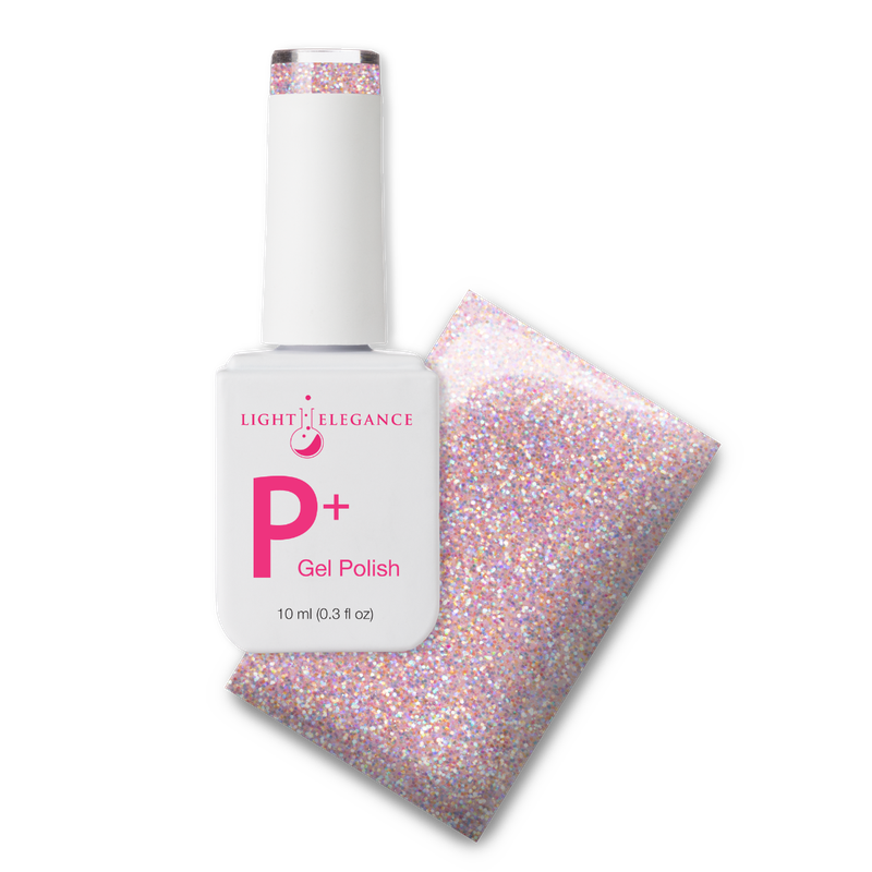 Light Elegance P+ Soak-Off Glitter Gel Polish - Over the Moon