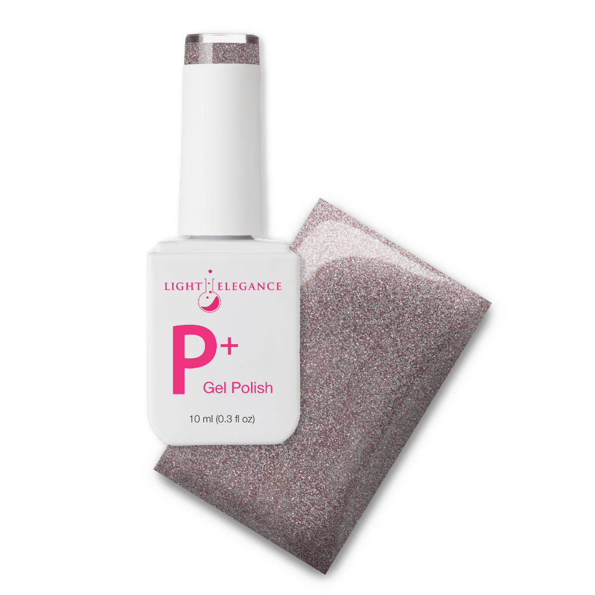 Light Elegance P+ Soak-Off Glitter Gel Polish - Smokin' Gun