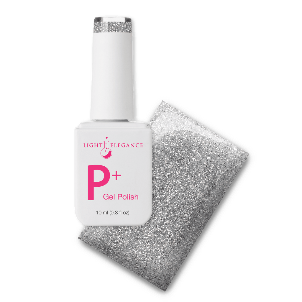 Light Elegance P+ Soak-Off Glitter Gel Polish - Sterling