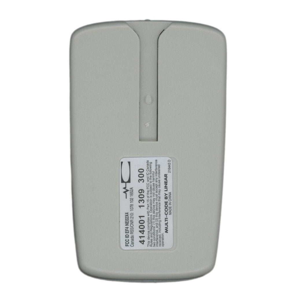 Substitute for Linear 4140 Multi-Code 4-button 300 MHz Visor Garage Door Opener Remote Control [RR850LM]