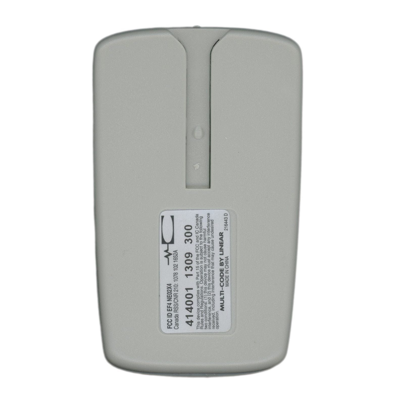 Substitute for Linear 4140 Multi-Code 4-button 300 MHz Visor Garage Door Opener Remote Control [RR850LM]