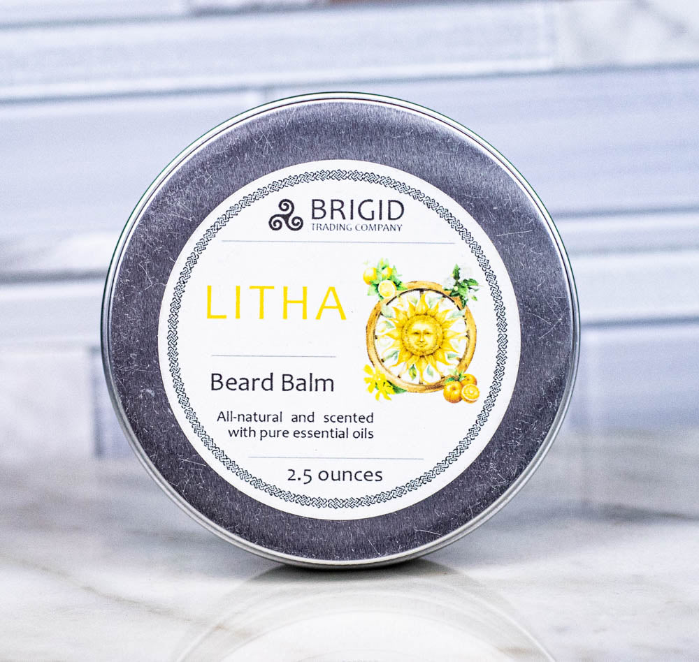 Litha Beard Balm – Natural Citrus Beard Balm with Hold, Lemon & Orange