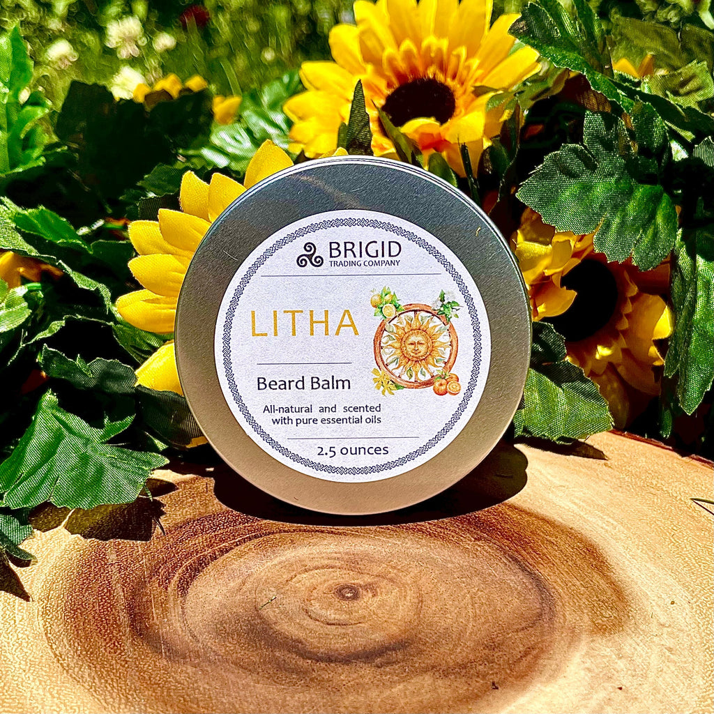 Litha Beard Balm – Natural Citrus Beard Balm with Hold, Lemon & Orange