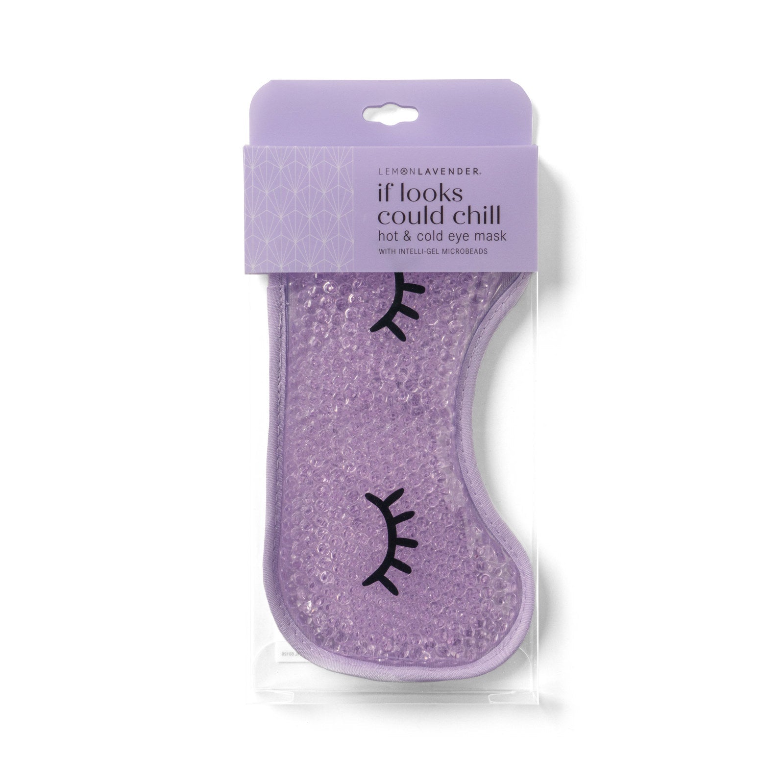 Lemon Lavender “If Looks Could Chill” Hot & Cold Gel Eye Mask – Reusable Relief Mask
