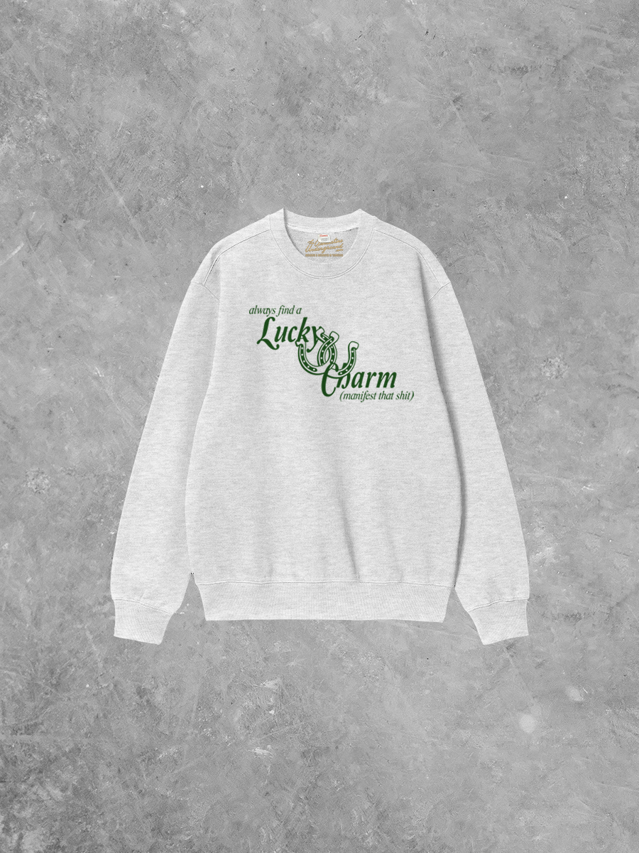 Underground Original Design: Find Your Lucky Charm, St. Patty's Boxy Cotton Sweatshirt