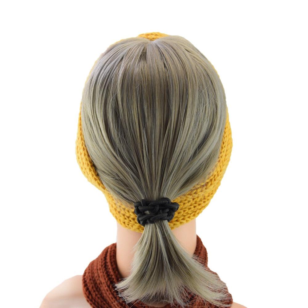 Luxury Fashion Winter Soft Solid Color Elastic Elegant Wide Knitting Cross Lightweight Headband Yoga Turban Bandage Bandanas Hair Bands For Women